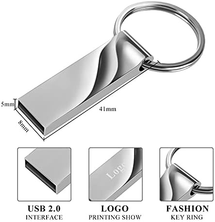 N / A Metal USB Flash Drive 32GB 16GB Pendrive Vodootporni olovka 8GB Flash USB 2.0 Memoria USB Stick