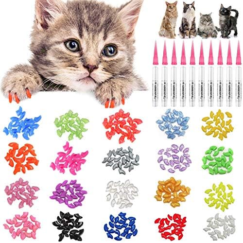 JOYJULY meka mačka Kitty kape za nokte kandže poklopci za mačke Paws Grooming Claw Care, 100kom 4 veličine