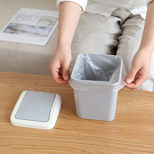 Zukeeljt Trash can desktop smeće može kupatilo kante za smeće Desktops Mini kvadratni oblik skladištenja