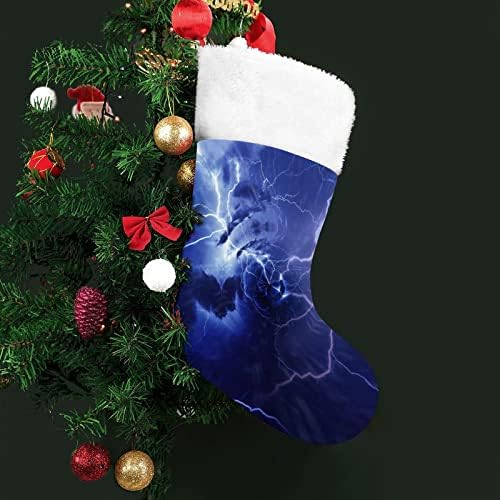 Munja Oluja personalizirana božićna čarapa Početna Xmas Tree Kamin Viseći ukrasi