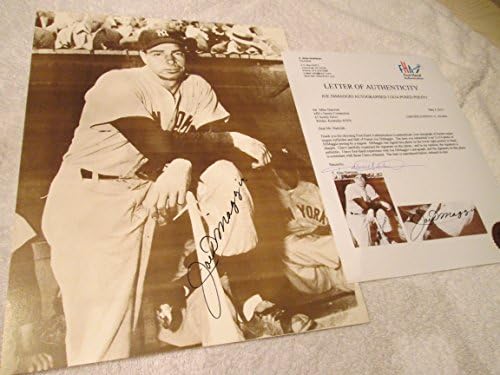 Joe Dimaggio potpisao je 11 X14 Yankees bejzbol photo -First Hand Ovjerena