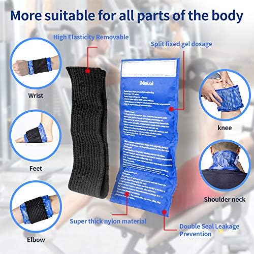 Gel Ice Paketi za povrede - Podesiva Wrap za bol Relief Ice Pack+topline paket, netoksični glatko za višekratnu