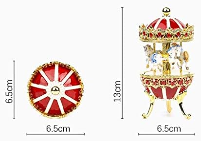 Xjjzs carousel glazbena kutija luksuzna boja Changet blistavo rotirajuća karoselna konja muzička kutija