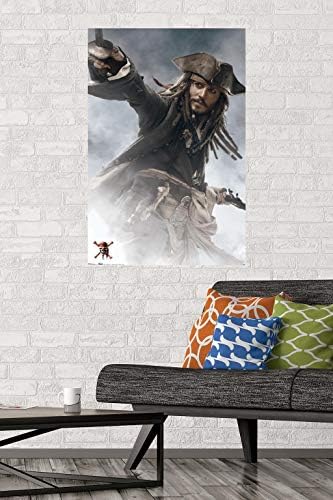 Trendovi Međunarodni Disney Pirates of the Caribbean: na kraju svijeta - zidni Poster Jack Sparrow, 22.375