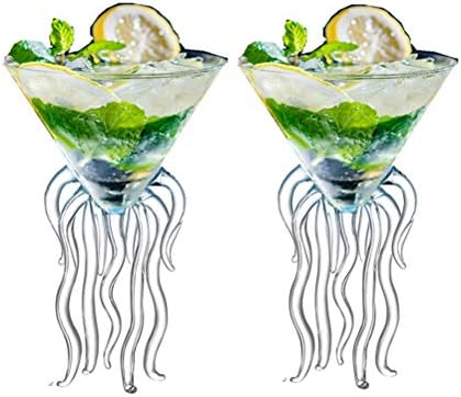 Octopus Martini Glass Creative Cocktail Drinkware Bar Pehar Alati