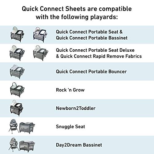 Pack ' n Play® Quick Connect Playard Sheet, kamena siva, 1 Count