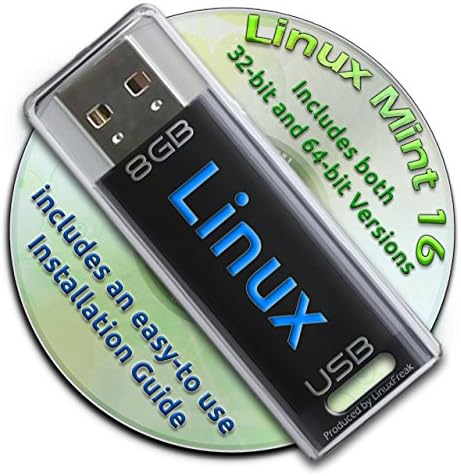 Linux Mint 16 na pokretanju 8GB USB fleš pogona - 32-bitni i 64-bitni.