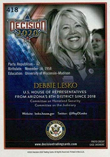 Odluka o listu 2020. 418 Debbie Lesko trgovačka kartica
