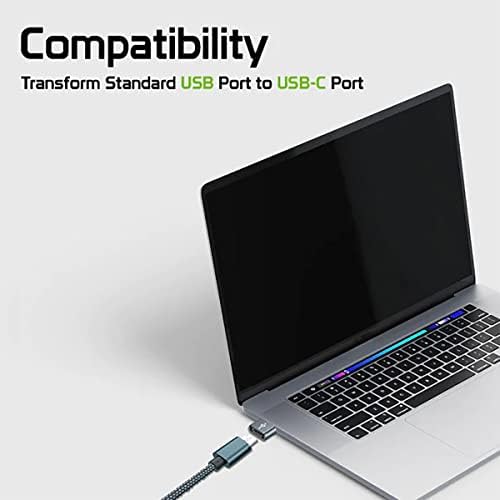 USB-C ženka za USB mužjak Brzi adapter kompatibilan sa vašim LG LMV450PM za punjač, ​​sinkronizaciju, OTG
