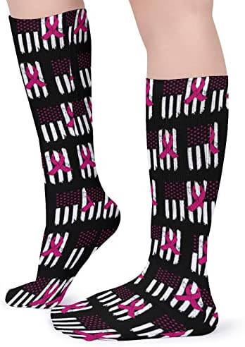 Ripbon za podizanje dojke za podizanje dojke Sports Socks tople cijev čarape Visoke čarape za