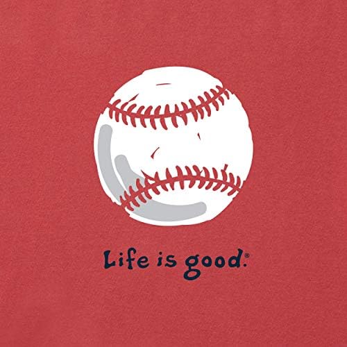 Život je dobra Muška grafička majica za drobljenje, Bejzbol