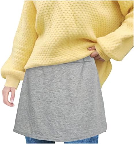 Slojevite majice Ekstenderi za žene plus veličina lažni gornji donji Sweep donji pola dužine Mini suknja