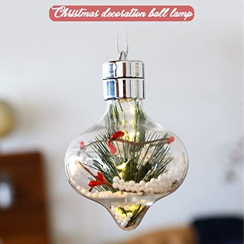 Ornament kuka šarke srce božić za viseće sferne LED svjetla vjenčana ukras Prozirna svjetla čiste globus