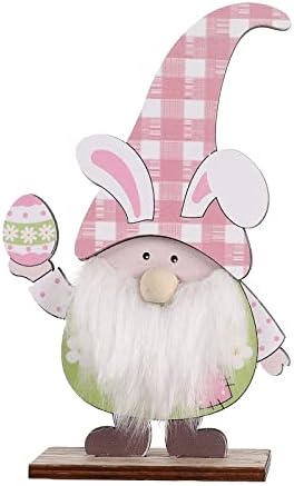 Cakina učiteljica Ornament Bulk Easter Drveni ispis Ornament sastavljen zečji ušni oreo o ornamentu