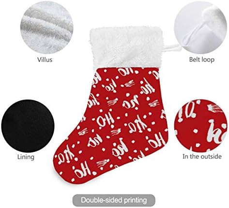 ALAZA Božićne čarape Novogodišnji božićni klasik personalizirani mali ukrasi za porodičnu odmor za zabavu sezona