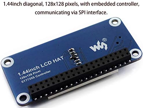 1,44inch LCD displej za maline PI 4B / 3B + / 3b / 2b / 3b + / nula / nula w / wh, 128x128