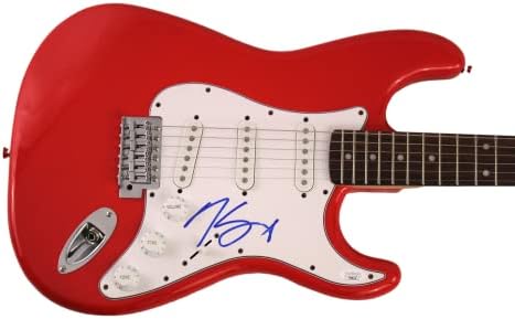 Nikki Sixx potpisan autogram utrke pune veličine Car Red Fender Stratocaster Električna gitara W / James Spence