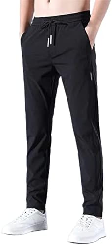 Muške hlače Ležerne prilike Slim Fit Muške brze suhe rastezanje Hlače hlače od ledene hlače koje rade