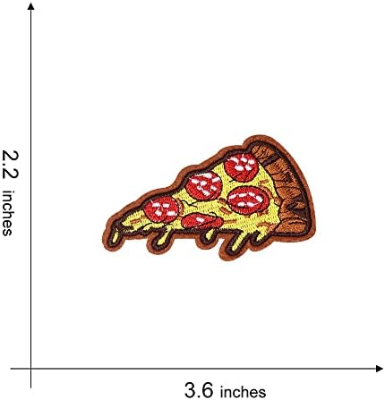 Kloris 3 kom. Pizza patch vezeno željezo na / šivati ​​zakrpe za flastere, pribor za odjeću, DIY