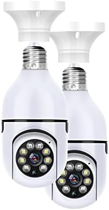 Fan YE 3MP E27 Kamera sa žarulja WiFi Zatvoreni video nadzor Početna Sigurnost Cull Color Night Vision Smart