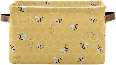 ALAZA žute pčele na medu Košara za skladištenje za police za organizovanje organe za polica za vijuga,