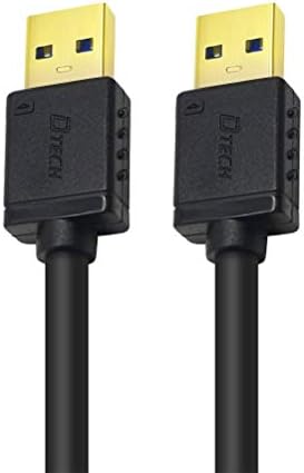 DTECH USB tip A 30 kabel 6 FT muški za muški kabel velike brzine u crnom