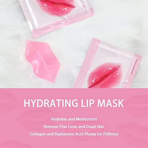 Crystal Collagen Hydrogel maske za usne, Ksndurn 20 kom flasteri za usne-maska za usne protiv ispucalih