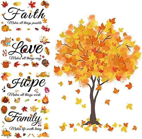Jesenji javorov list vinilne zidne naljepnice Inspirativni citati zidne naljepnice motivacijske porodične Izreke