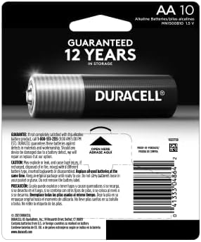 Duracell Coppertop AA baterije sa sastojcima pojačanja napajanja, 10 brojeva pakiranje dvostruko baterija