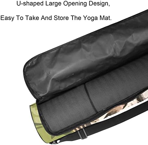RATGDN Yoga Mat torba, Tigers Exercise Yoga Mat Carrier full-Zip Yoga Mat torba za nošenje sa podesivim remenom