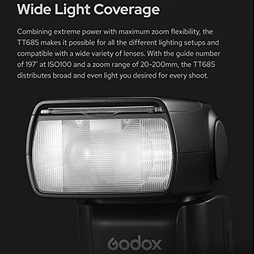 Godox TT685II TT685II-S w / Godox ML-CD15 flash difuzor TTL blic za Sony Blic kamere, HSS 1 / 8000s 2.4 G
