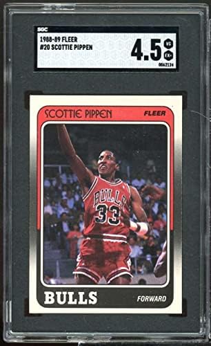 Scottie Pippen Rookie Card 1988-89 Fleer 20 SGC 4.5