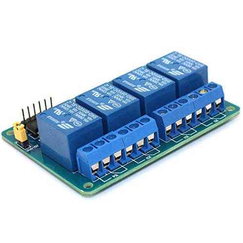 TreeedIx 4-kanalni DC 5V relejni modul sa optocoupler kompatibilan sa Arduino Uno R3 Raspberry