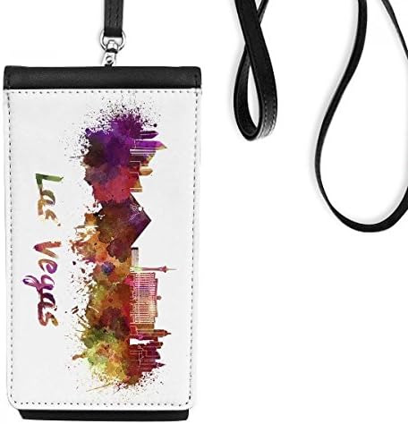 Las Vegas Amerika City atlorcolor Telefon novčanik torbica Viseće mobilne torbice Crni džep