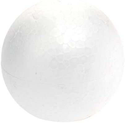 Aboofan 10pcs 8cm Bijele pjene kuglice DIY božićne modeliranje polistirene kuglice okrugle sfere Stiropor oblici
