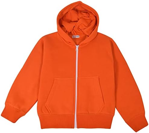 A2Z 4 djece djevojčice dječaci obična trenerka odijelo za trčanje s kapuljačom - TS obična narandžasta 11-12