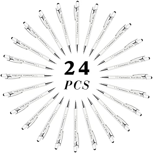 Personalizirane olovke sa sobom sa sobom 24 kom. Prilagođeno graviranje kemijskih olovke sa nazivom