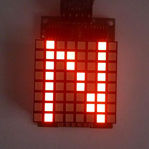 ELETECHSUP 8x8 kvadratna matrica crvena LED displej dot modul 74HC595 Drive za Arduino uno pro Mega2560