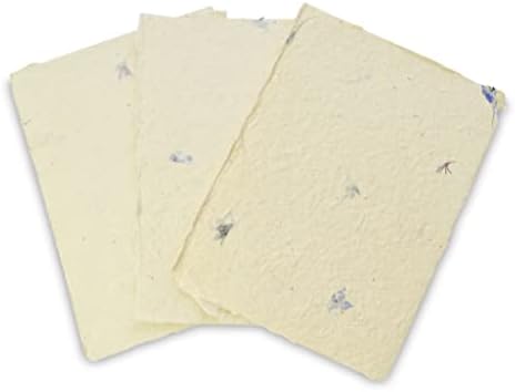 Ručno rađena LOKTA kartica Stock 5x7 inčni papir sa latinom procvatom i rubom paluba. LOKTA papir