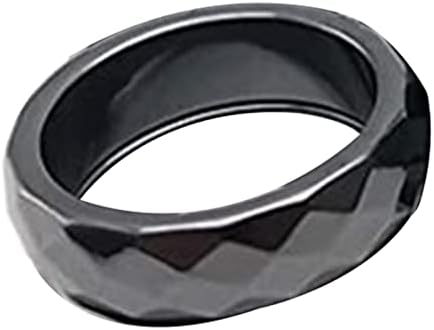 Bairu Black Hematitis prstenovi, prirodni kamenje ravni magnetivni zacjeljivanje prstiju