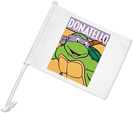 Tinejdžerska mutant ninja kornjača Donatello zastava automobila sa prozornim kopčom na držaču pola