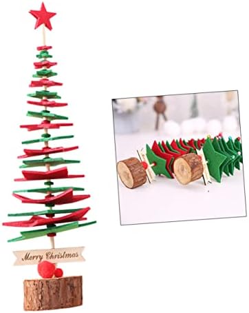 Aboofan Material Mini božićno stablo Mini pitted božićno drvce Mini Xmas Tree Netkana tkanina Božićno