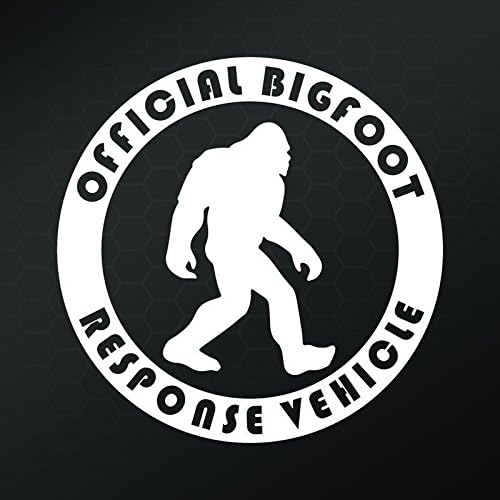Bigfoot Odgovor naljepnica za vinilnu naljepnicu | Automobili Kamioni Vans Zidovi Prijenosna računala | Bijela