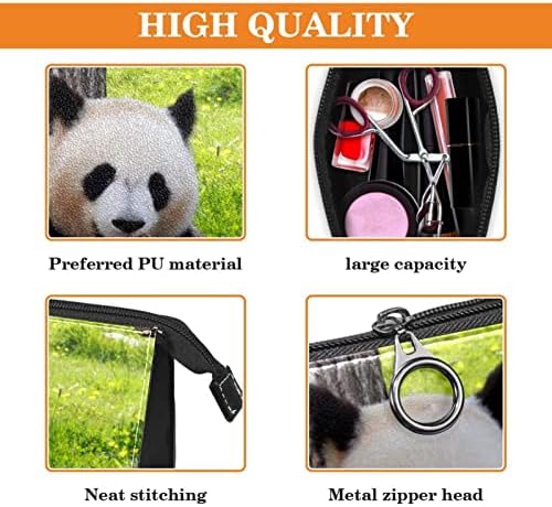 Tbouobt kozmetička torba za žene, vreće za šminke Sobno toaletna torbica Travel poklon, životinjski panda bambus