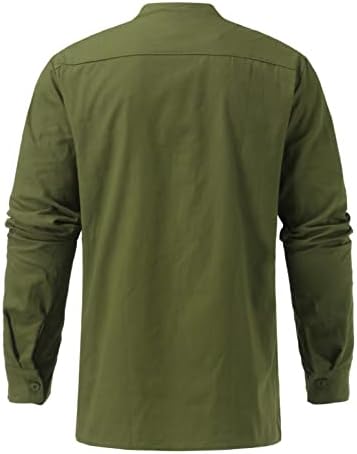 Muški hipster Ležerne tanke FIT neregularne dugih rukava prema dolje košulje rušice za bluzu mišića pulover