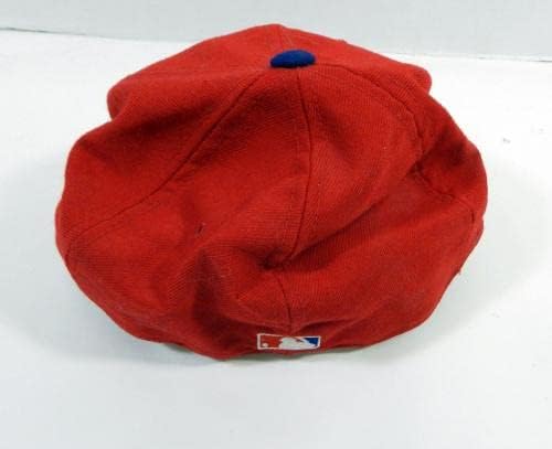 1992-93 Philadelphia Phillies Juan Bell # 24 Igra Polovna Red Hat 7,25 DP22729 - Igra Polovni MLB kape