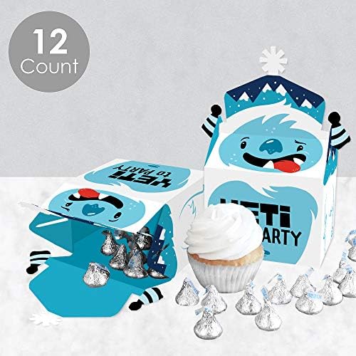 Velika tačka sreće Yeti na zabavu - liječenje kutija za zabavu - Groman Snowman Party ili rođendanska
