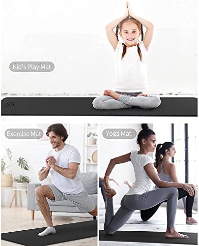 Yfbhwyf prostirka za jogu, prostirka za fitnes debljine 2 mm, prostirka za vježbe za muškarce i žene,