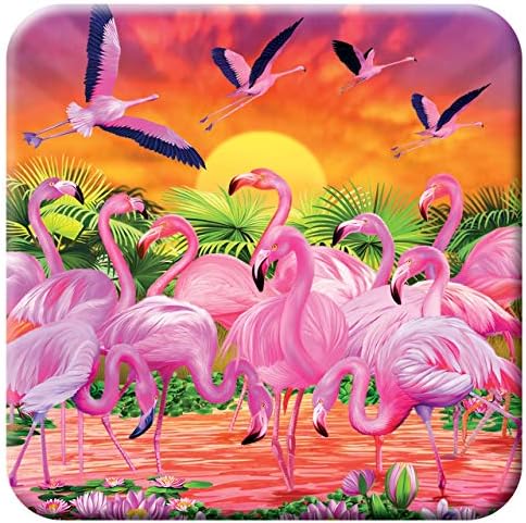 3d livelife Cork Coaster-Flamingo Lingo iz Deluxebase-a. Lentikularni Safari podmetač od 3d plute.