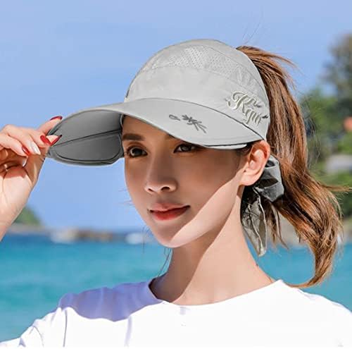 Visor elastična sunčana kapa za trčanje široko upijajući ženski kap za prozračni šešir znoje bejzbol kapice